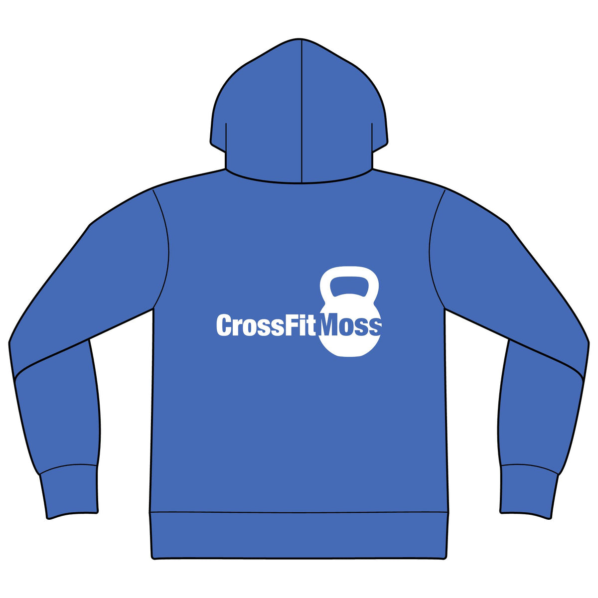 CrossFit Moss Kettlebell Zip Hoodie — Full-Zip Gym Sweatshirt
