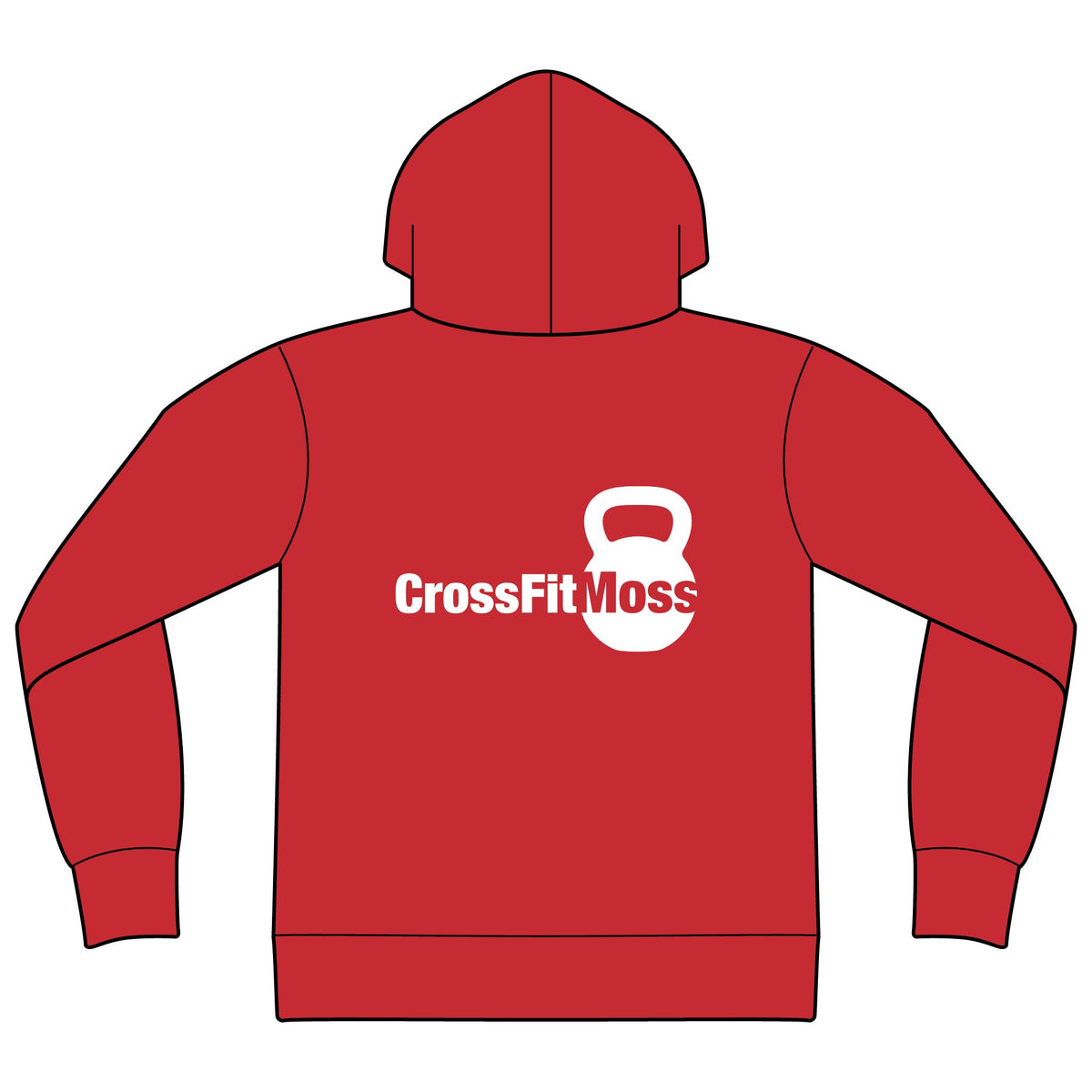 CrossFit Moss Kettlebell Zip Hoodie — Full-Zip Gym Sweatshirt