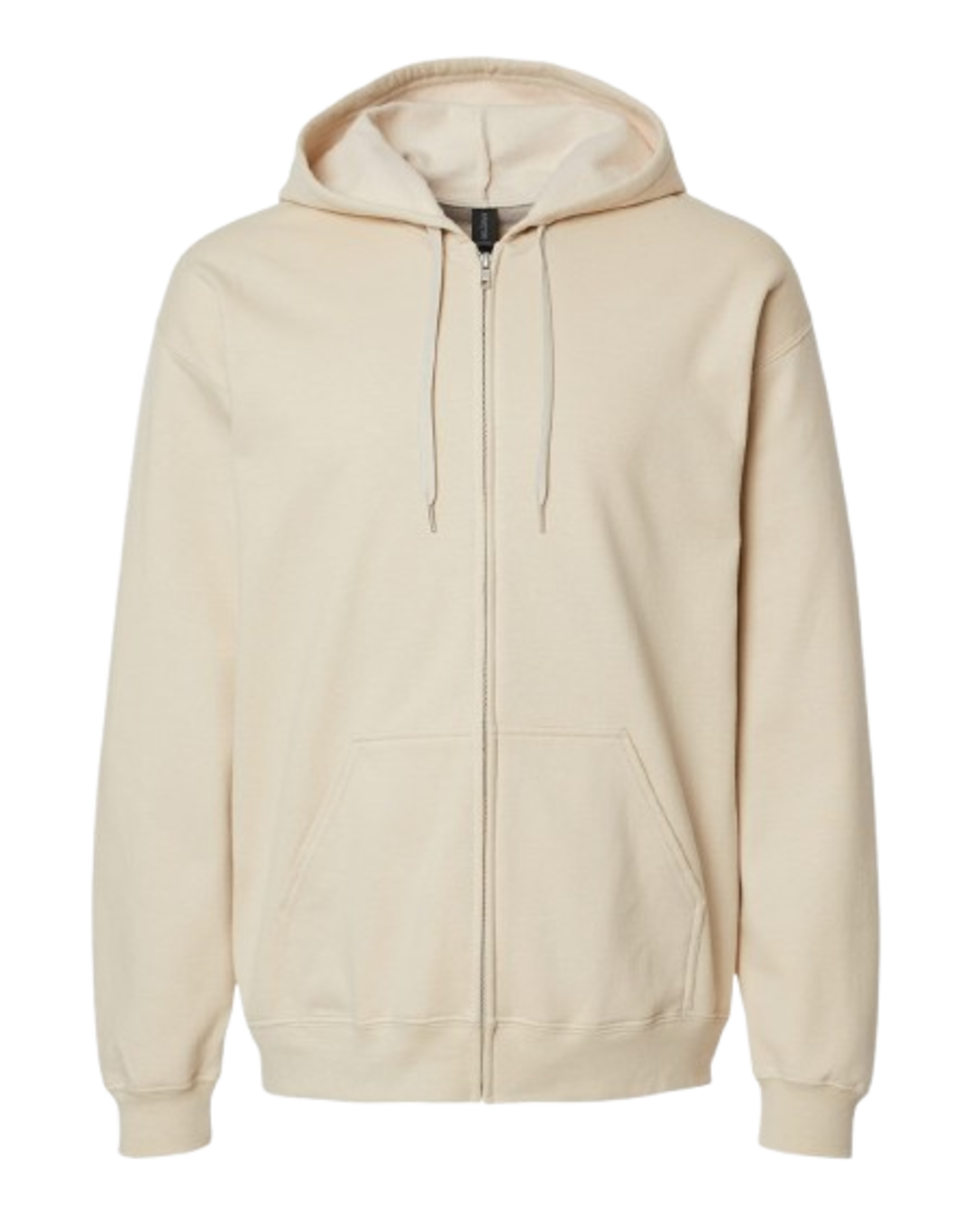 CrossFit Moss Kettlebell Zip Hoodie — Full-Zip Gym Sweatshirt