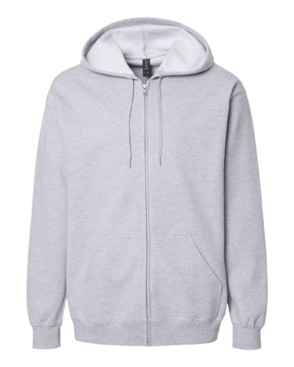 CrossFit Moss Kettlebell Zip Hoodie — Full-Zip Gym Sweatshirt