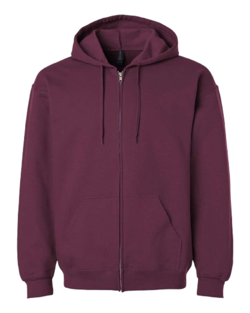 CrossFit Moss Kettlebell Zip Hoodie — Full-Zip Gym Sweatshirt