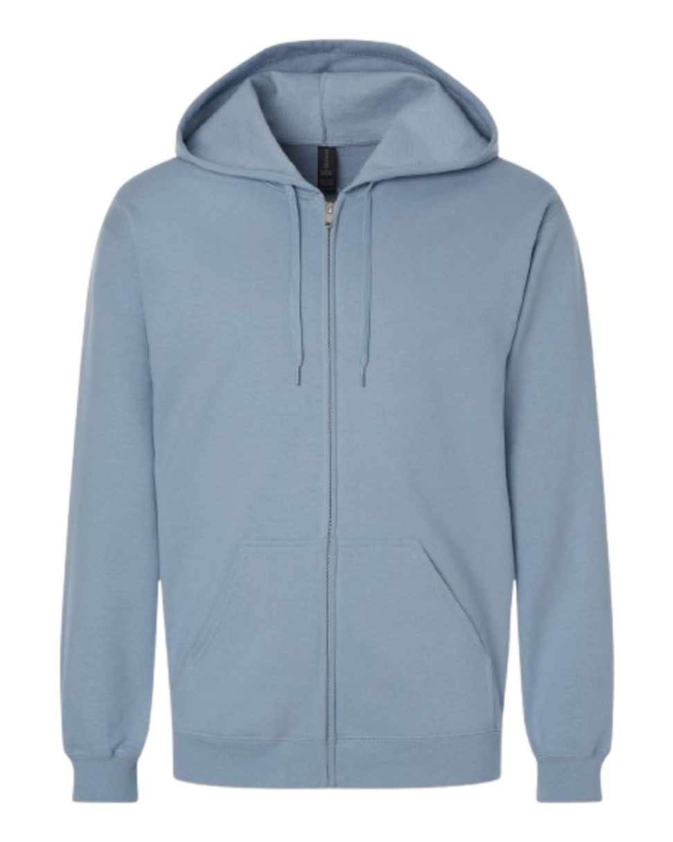 CrossFit Moss Kettlebell Zip Hoodie — Full-Zip Gym Sweatshirt