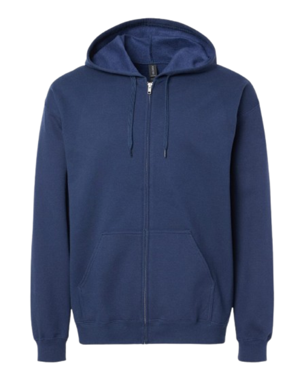 CrossFit Moss Kettlebell Zip Hoodie — Full-Zip Gym Sweatshirt