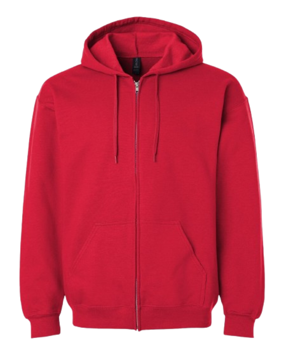 CrossFit Moss Kettlebell Zip Hoodie — Full-Zip Gym Sweatshirt