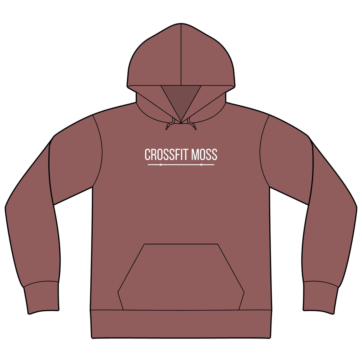 CrossFit Moss Hoodie — Unisex Kettlebell Gym Sweatshirt