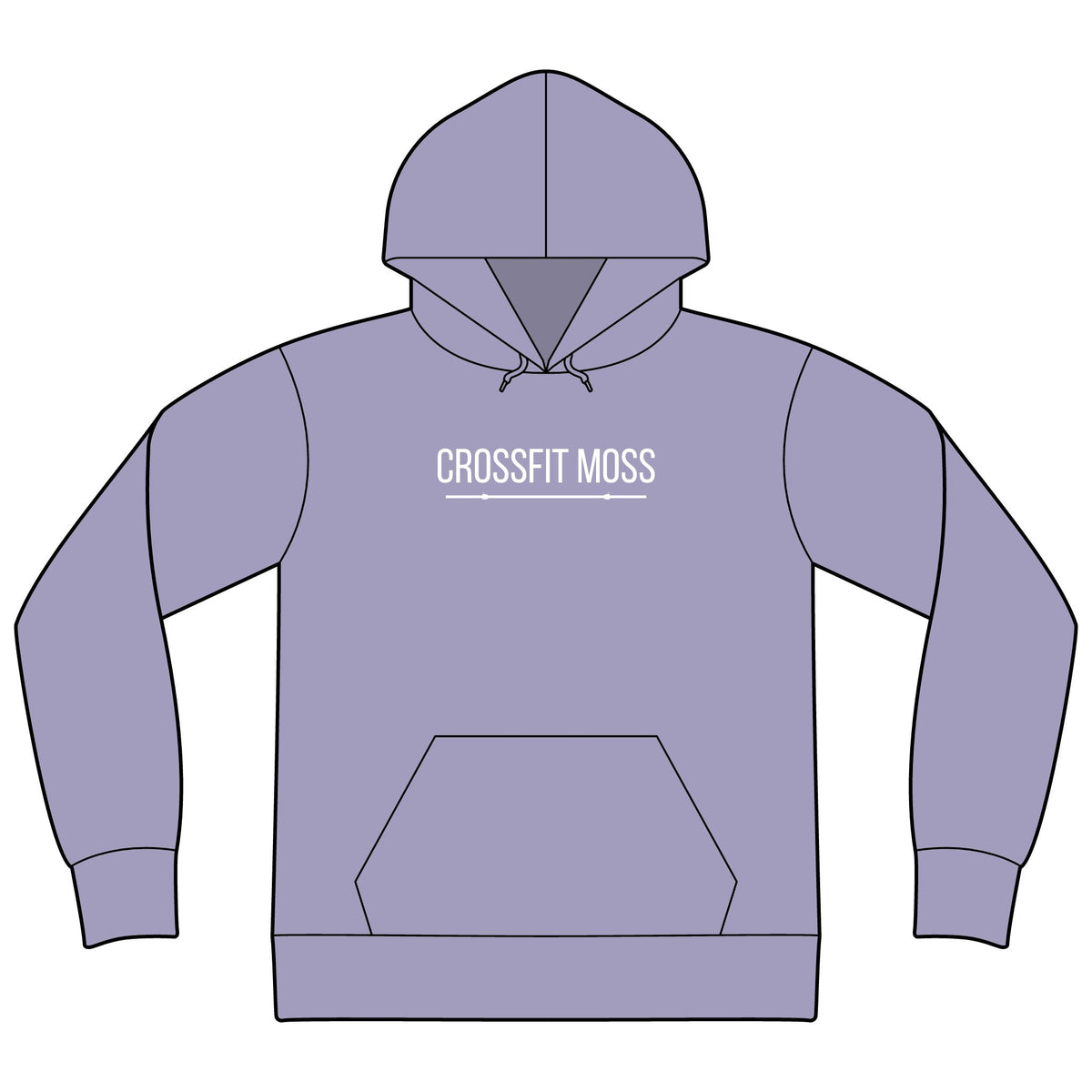 CrossFit Moss Hoodie — Unisex Kettlebell Gym Sweatshirt