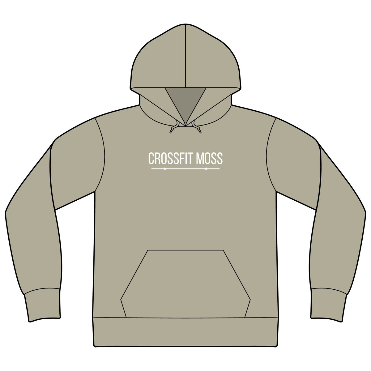 CrossFit Moss Hoodie — Unisex Kettlebell Gym Sweatshirt