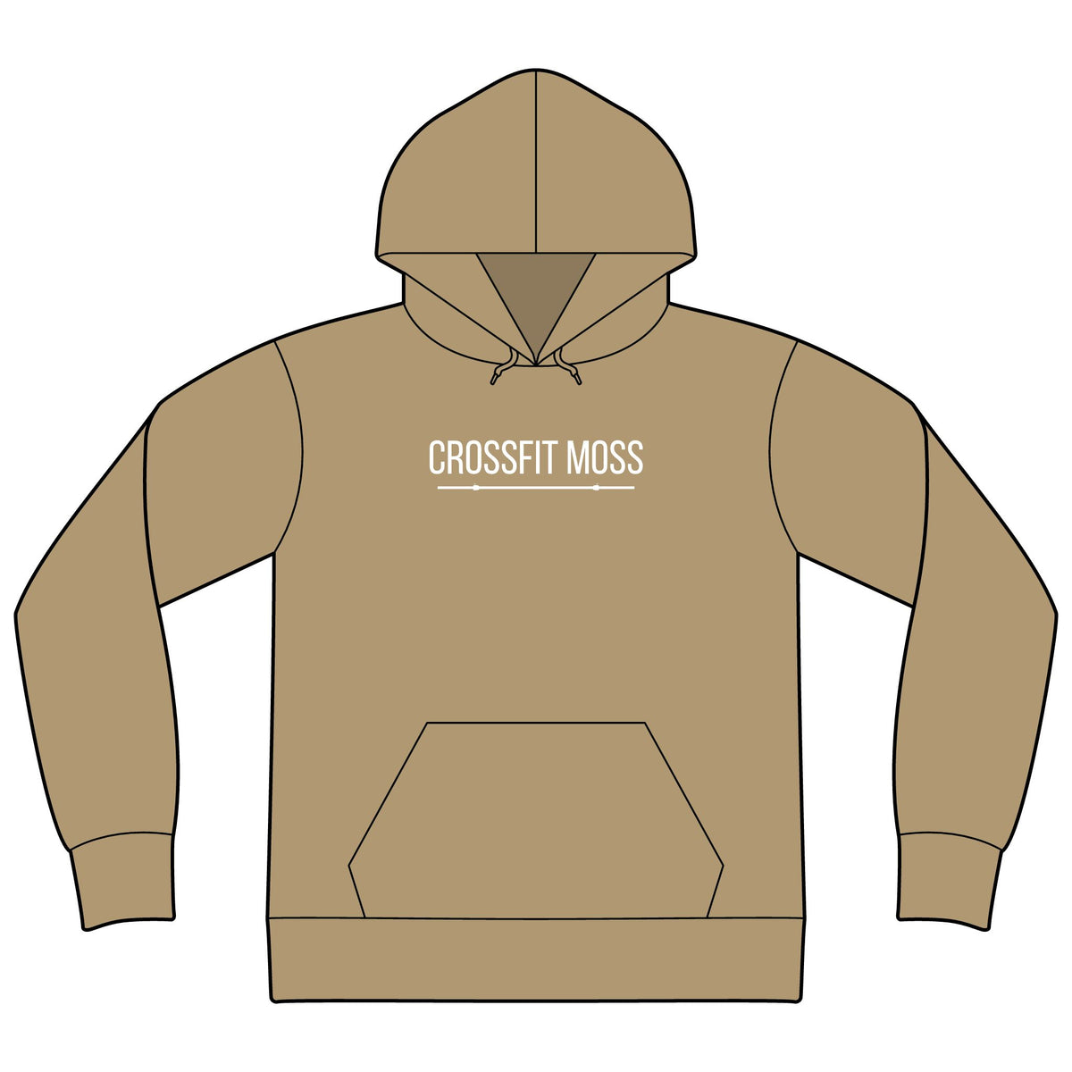 CrossFit Moss Hoodie — Unisex Kettlebell Gym Sweatshirt