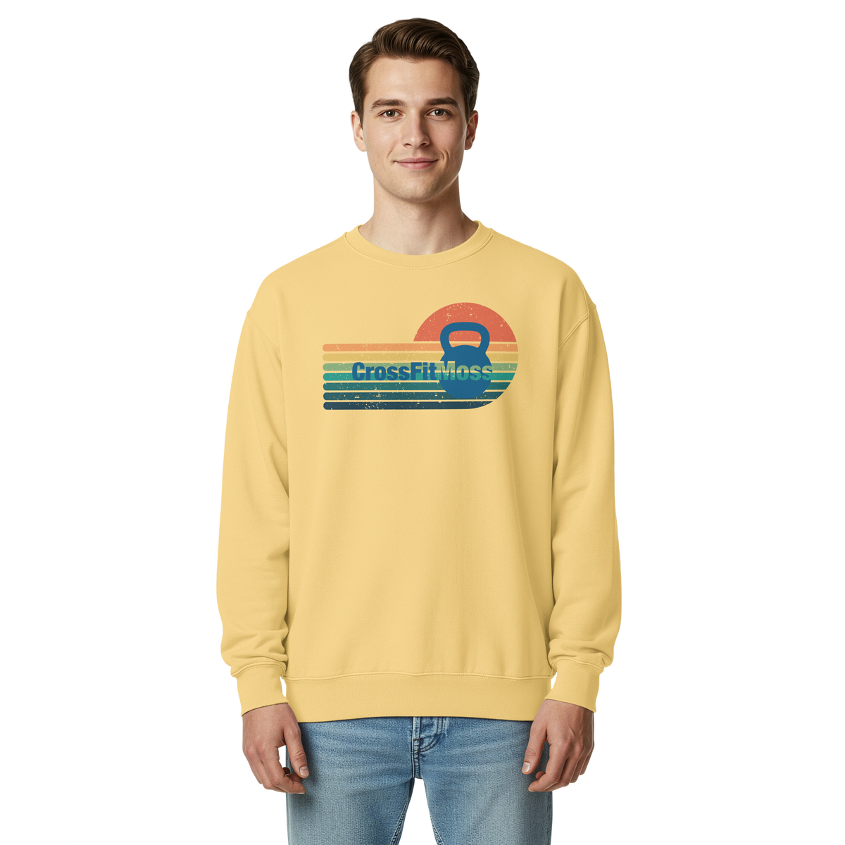 Unisex garment-dyed sweatshirt