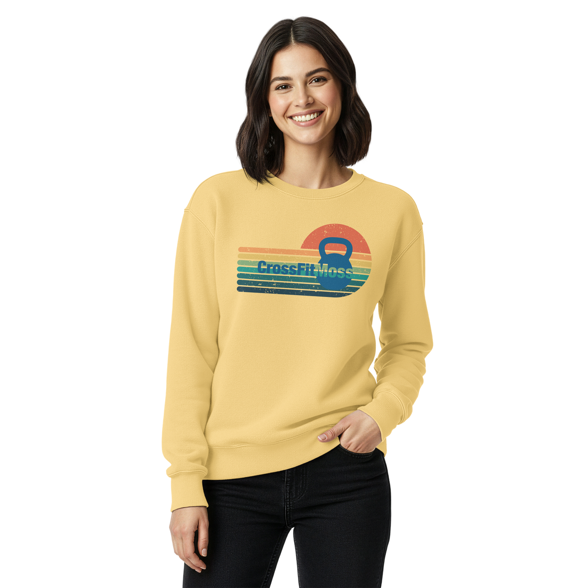 Unisex garment-dyed sweatshirt
