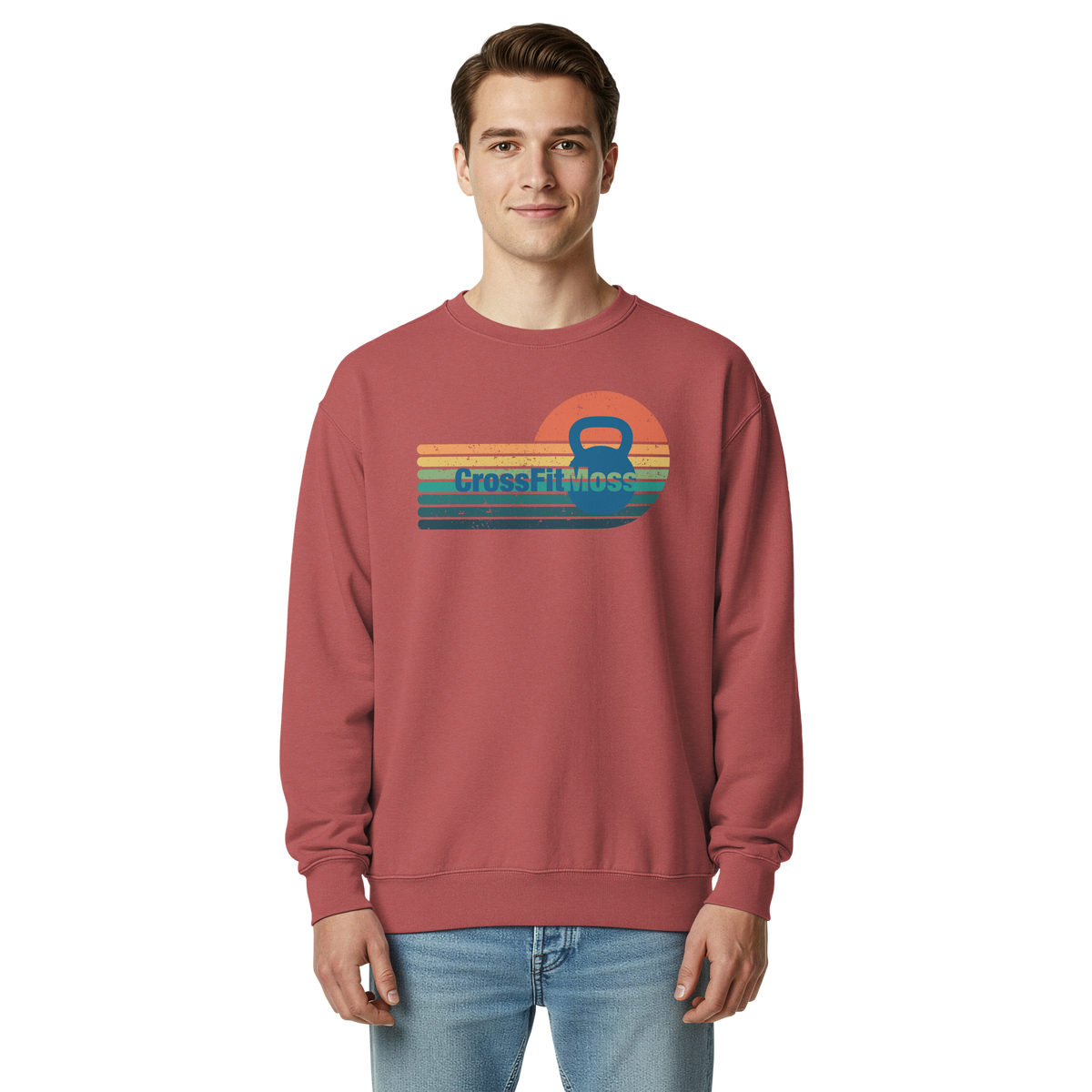 Unisex garment-dyed sweatshirt