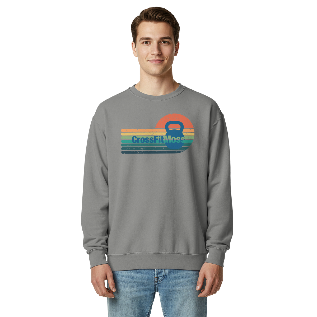 Unisex garment-dyed sweatshirt