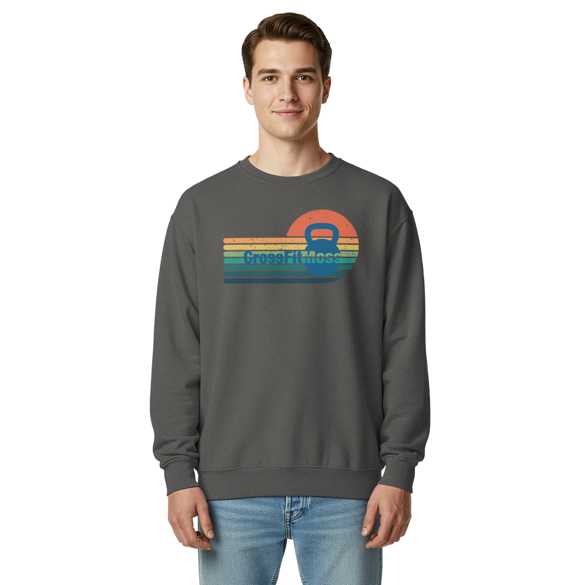 Unisex garment-dyed sweatshirt