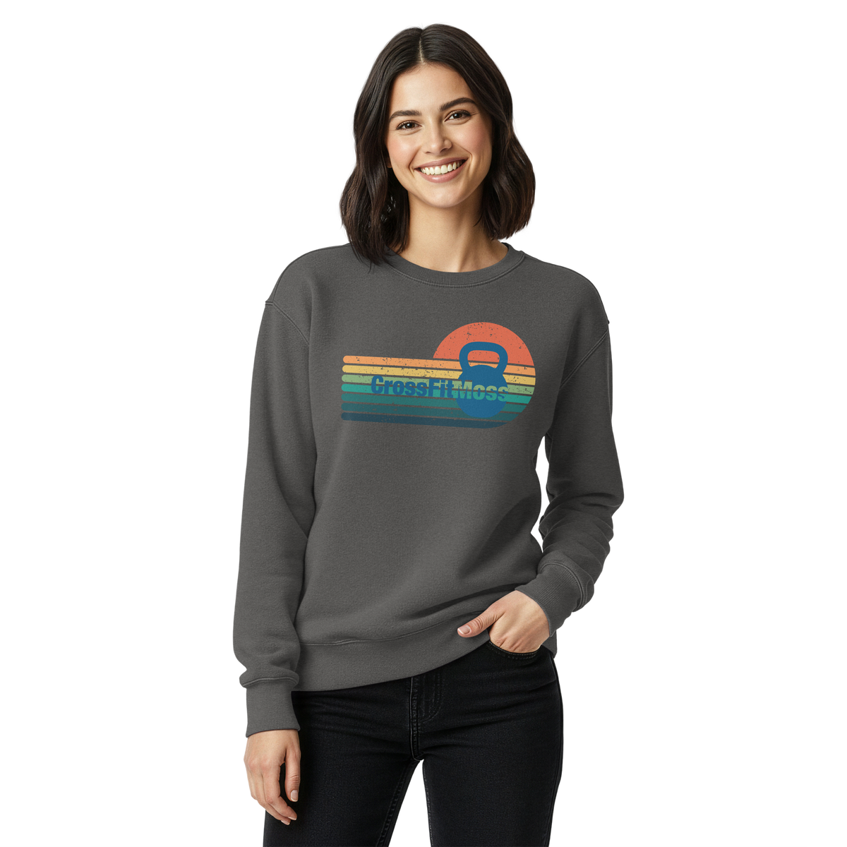 Unisex garment-dyed sweatshirt