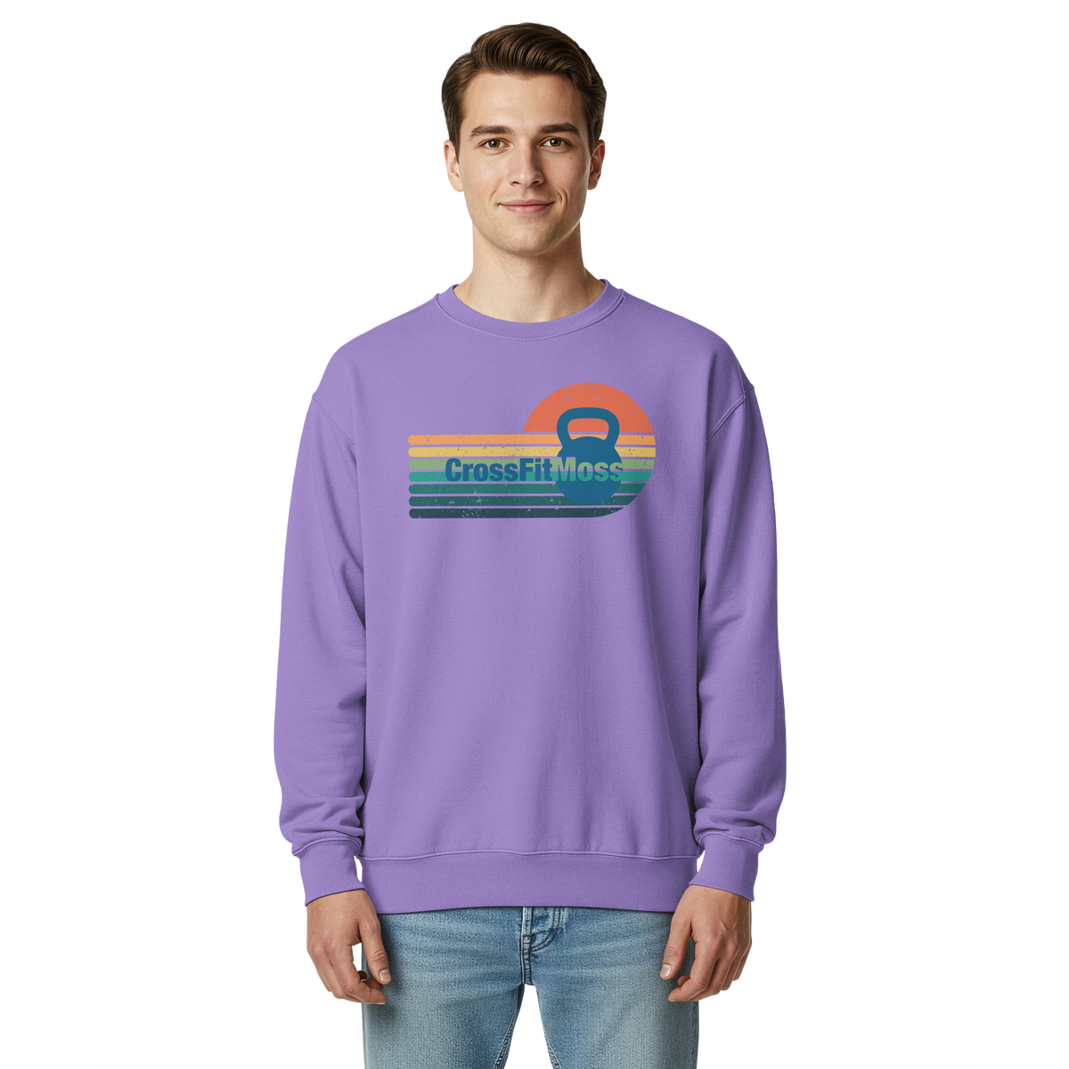 Unisex garment-dyed sweatshirt