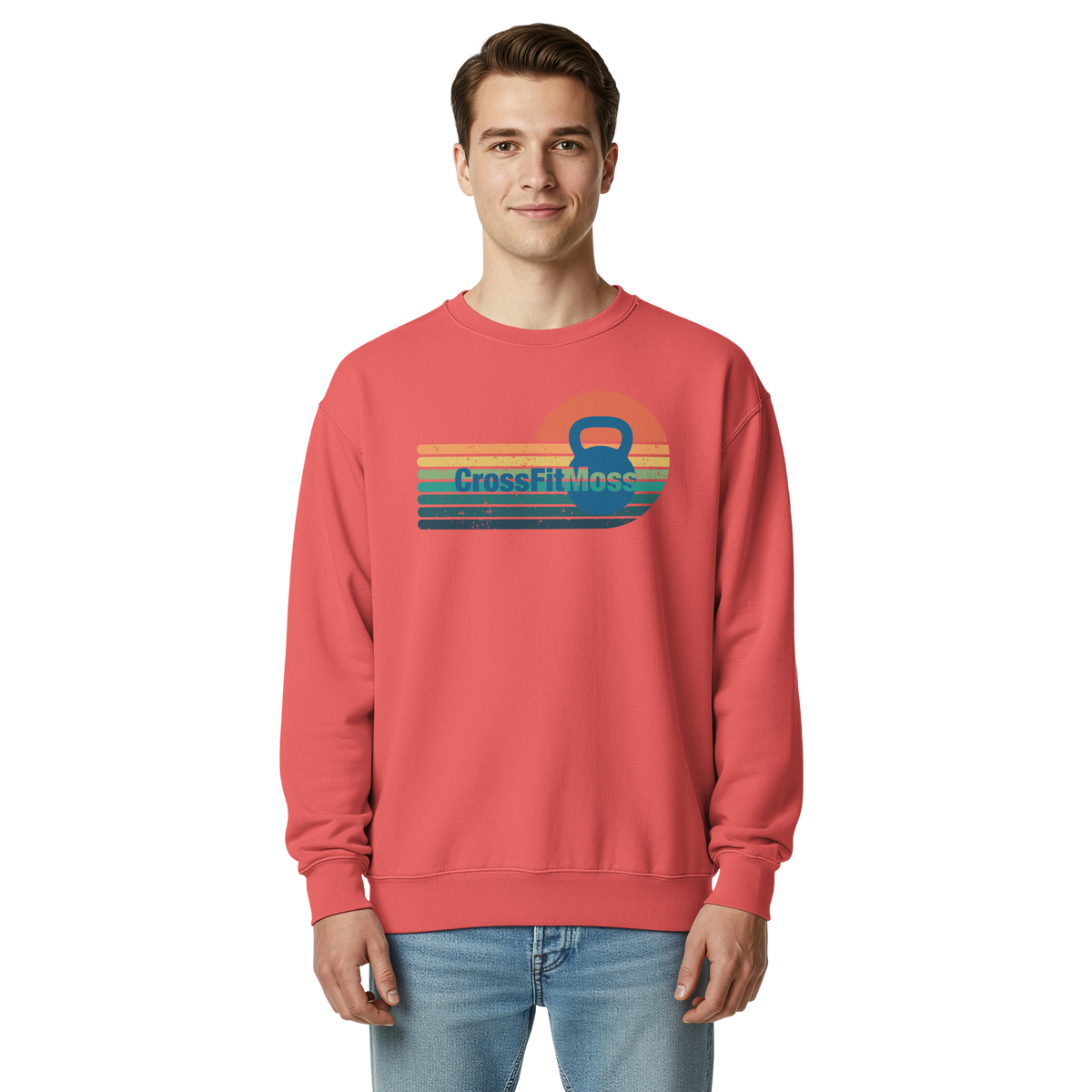 Unisex garment-dyed sweatshirt