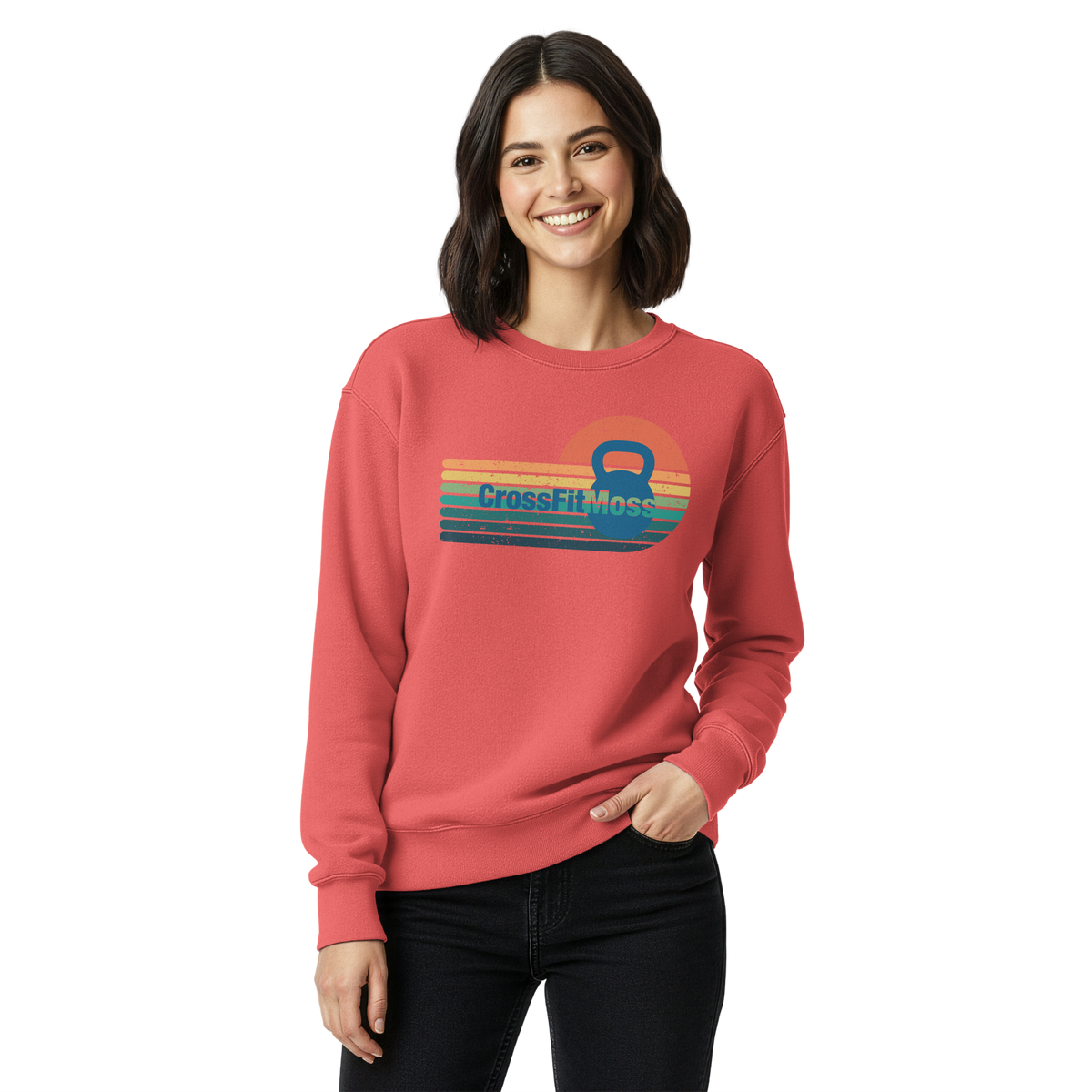 Unisex garment-dyed sweatshirt
